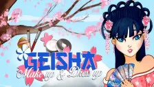 Geisha make up and dress up