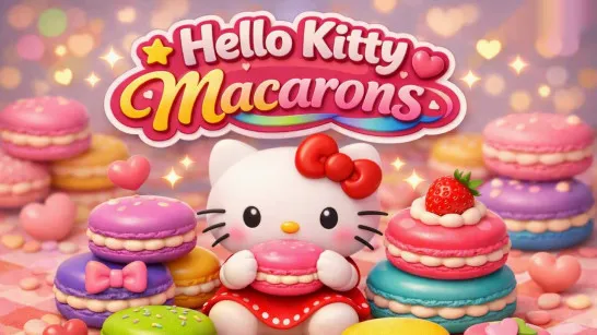 Hello Kitty Macarons Hello Kitty Macarons image