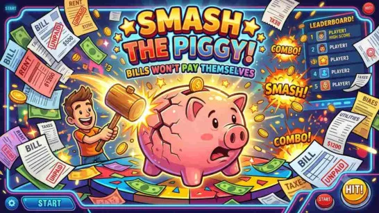 Smash the Piggy! Bills Won't Pay Themselves image