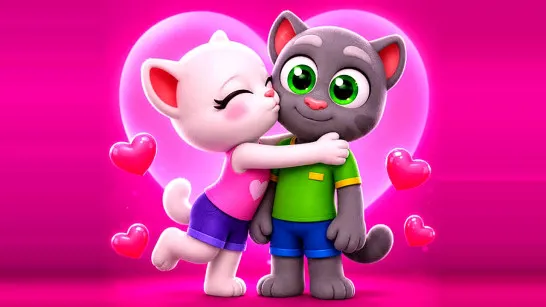 Play Tom and Angela Kissing game