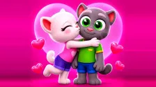 Tom and Angela Kissing